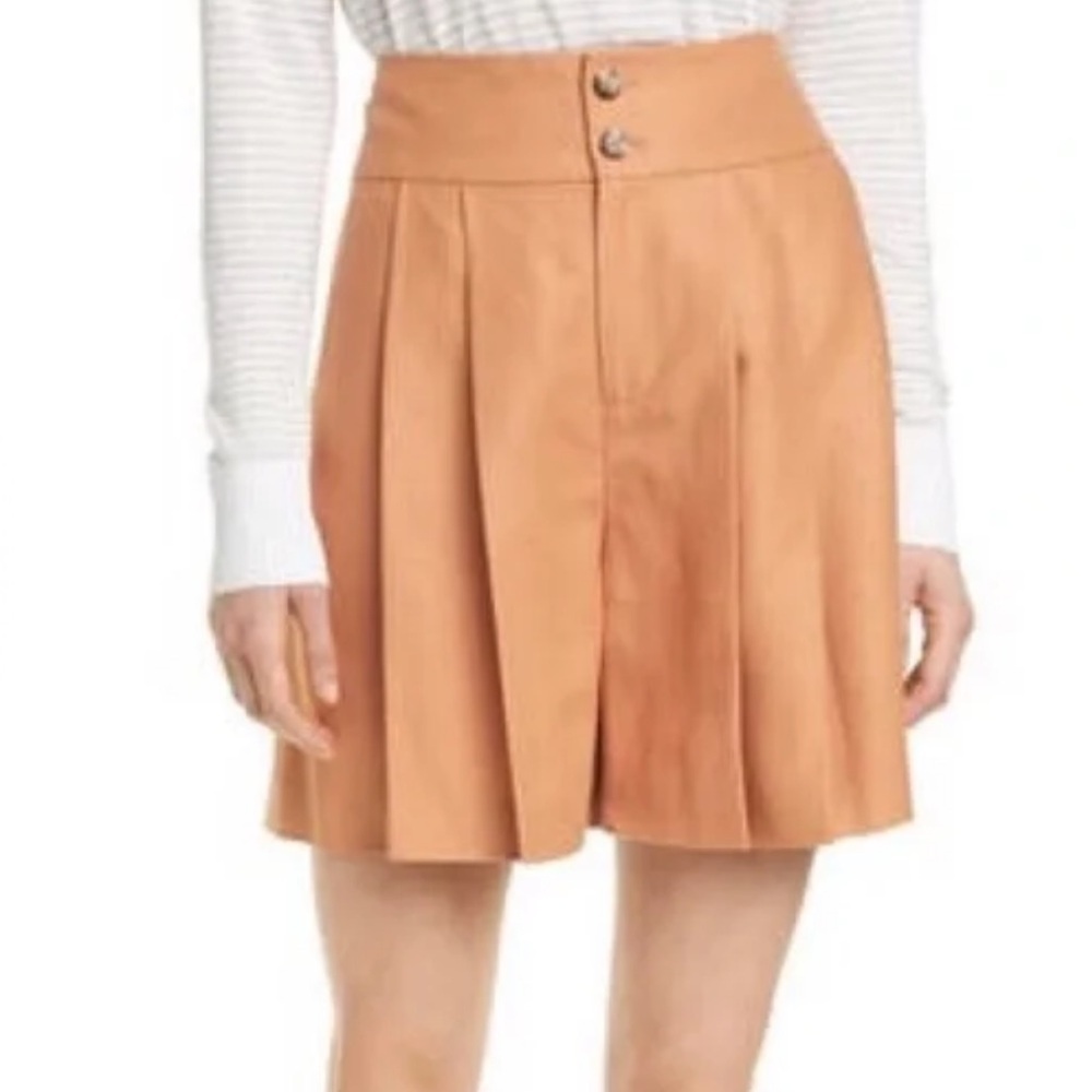 Club Monaco High Waist Tan Shorts